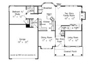 Colonial Style House Plan - 4 Beds 3 Baths 2146 Sq/Ft Plan #927-355 