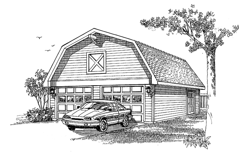 House Blueprint - Colonial Exterior - Front Elevation Plan #47-1064