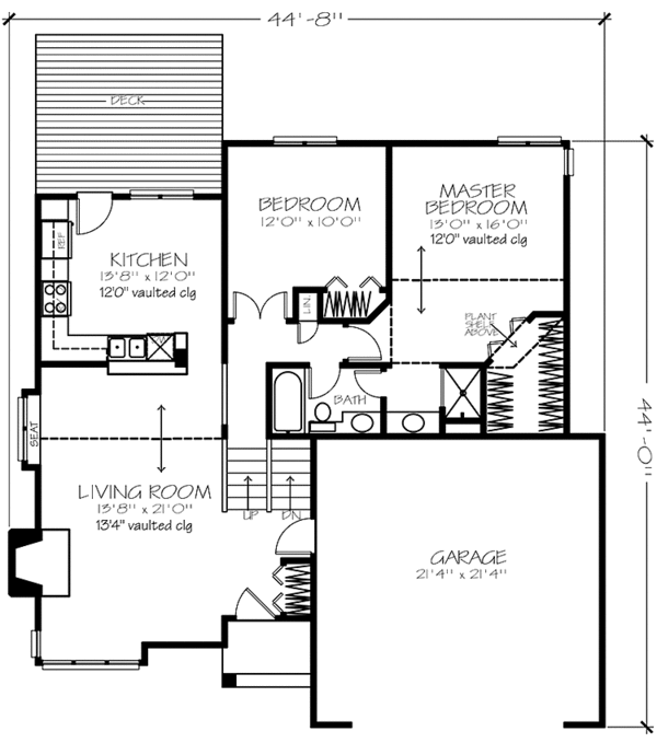 House Plan Design - Prairie Floor Plan - Main Floor Plan #320-1126