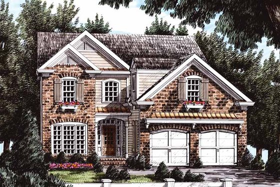 Exterior - Front Elevation 3 for Country House Plan #927-671 - 4 bed, 3 bath