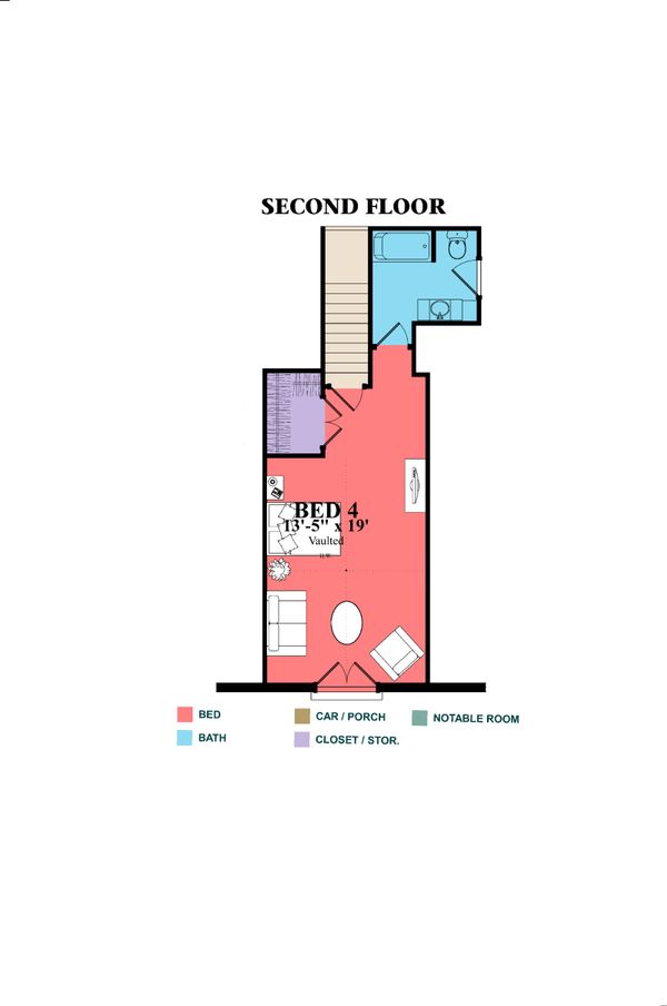 House Design - European Floor Plan - Upper Floor Plan #63-415