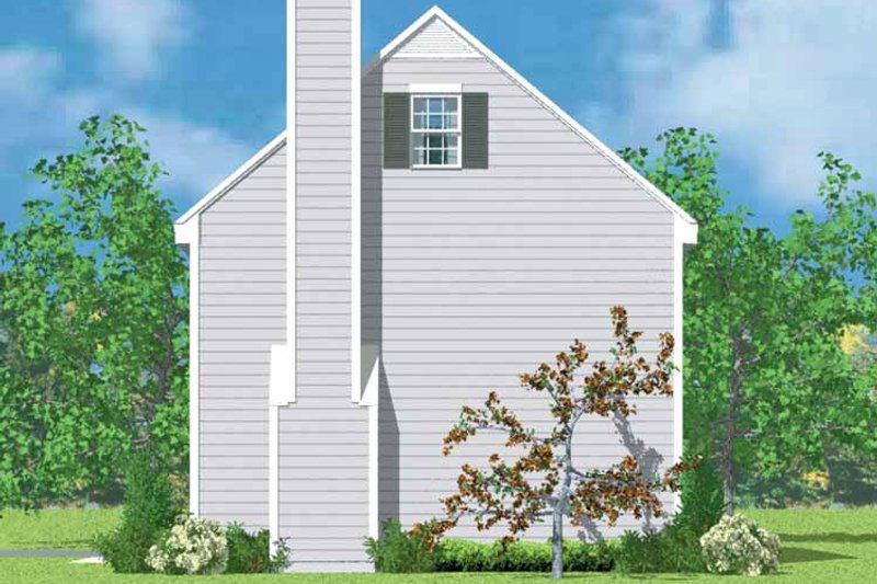 Dream House Plan - Exterior - Other Elevation 1 for Colonial House Plan #72-1087 - 3 bed, 2.5 bath