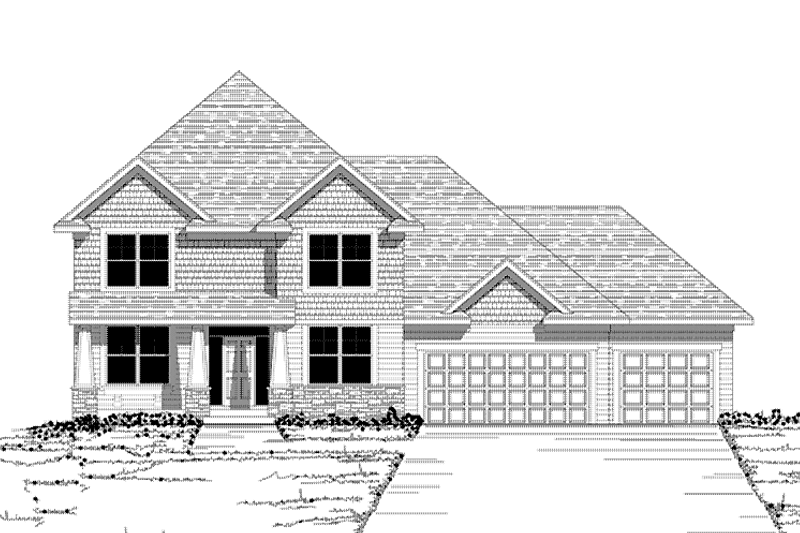 Architectural House Design - Country Exterior - Front Elevation Plan #51-1053