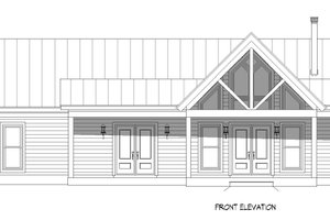 Exterior - Front Elevation 3 for Country House Plan #932-836 - 2 bed, 2 bath