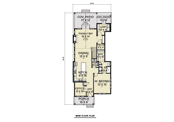 Cottage Floor Plan - Main Floor Plan #1070-174