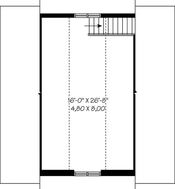 Architectural House Design - Craftsman Floor Plan - Upper Floor Plan #23-2477