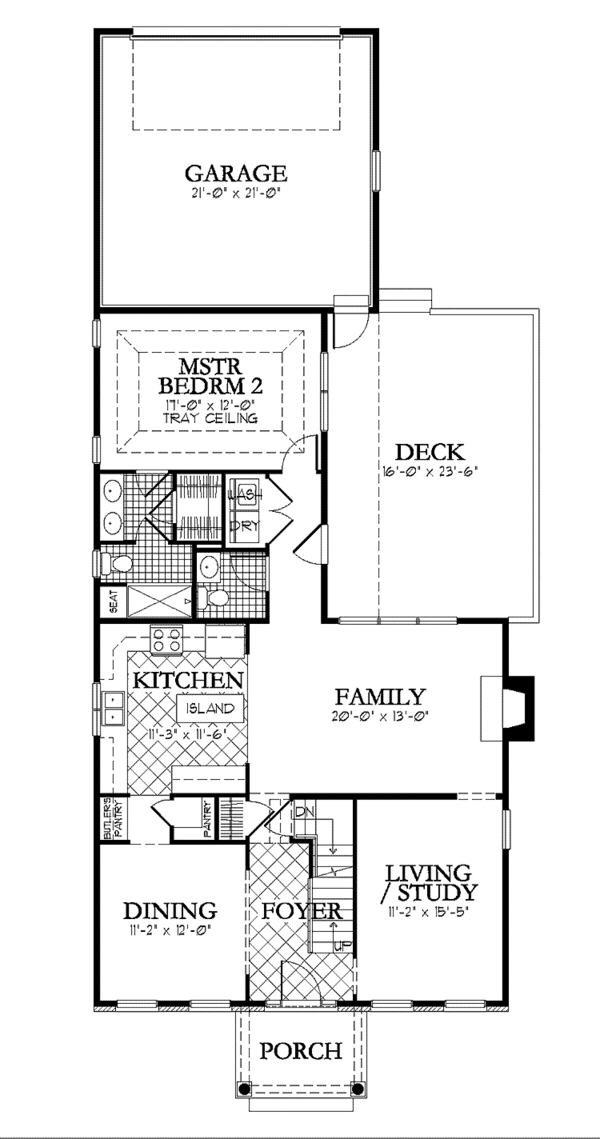 House Plan Design - Classical Floor Plan - Main Floor Plan #1029-55