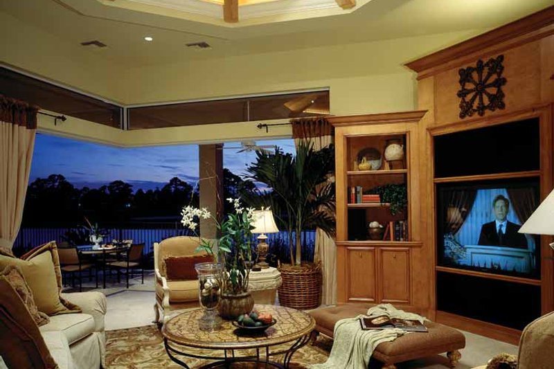Home Plan - Interior - Family Room for Mediterranean House Plan #930-104 - 3 bed, 4.5 bath