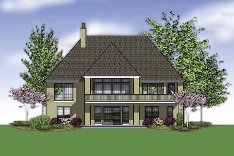 Home Plan - Exterior - Rear Elevation for Traditional House Plan #48-863 - 4 bed, 4 bath