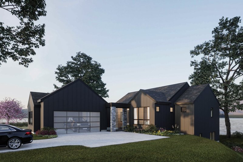 Modern Style House Plan - 4 Beds 3.5 Baths 2974 Sq/Ft Plan #49-291