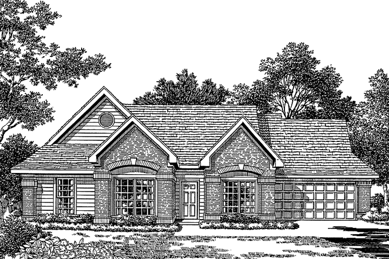 Architectural House Design - Exterior - Front Elevation 3 for Traditional House Plan #952-160 - 3 bed, 2 bath