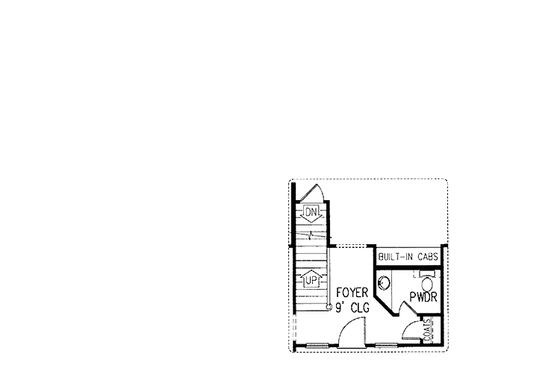 Interior - Entry for Country House Plan #11-252 - 4 bed, 3 bath
