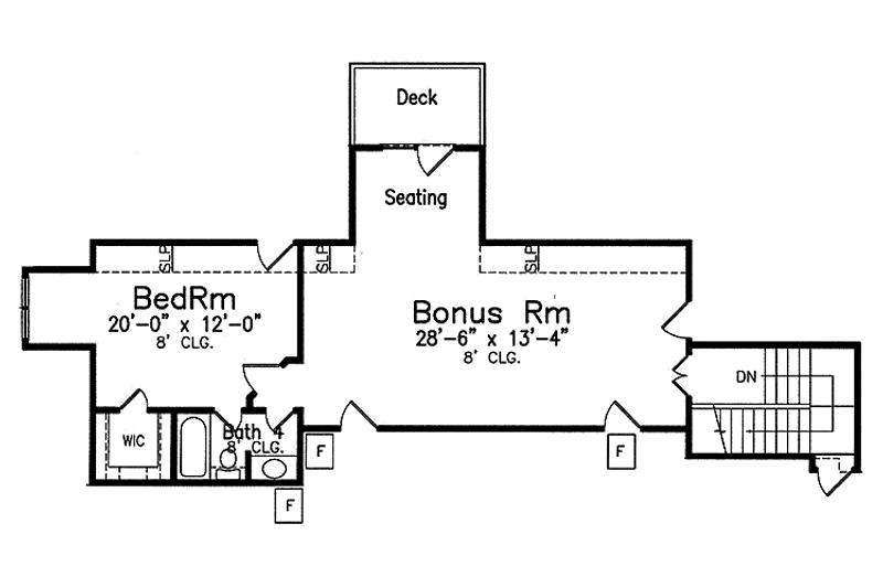 Home Plan - Floor Plan - Upper Floor for Traditional House Plan #52-250 - 4 bed, 3.5 bath