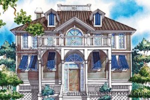 Classical Exterior - Front Elevation Plan #930-76