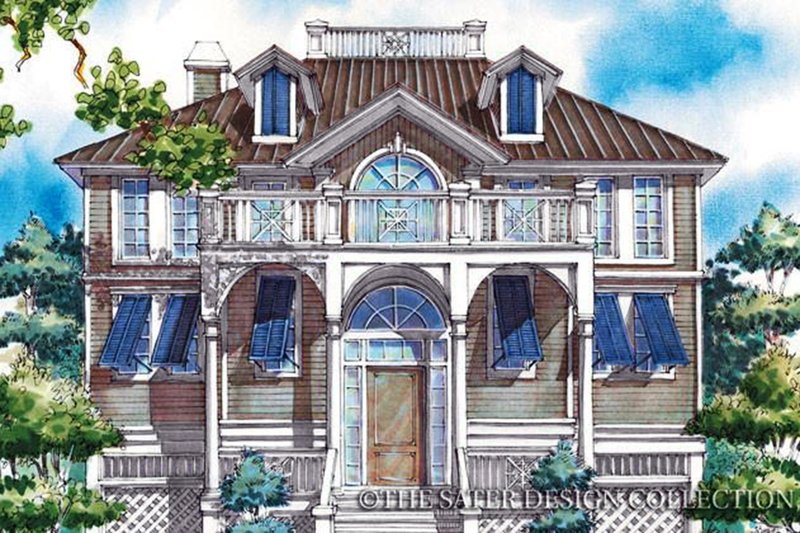 Home Plan - Classical Exterior - Front Elevation Plan #930-76