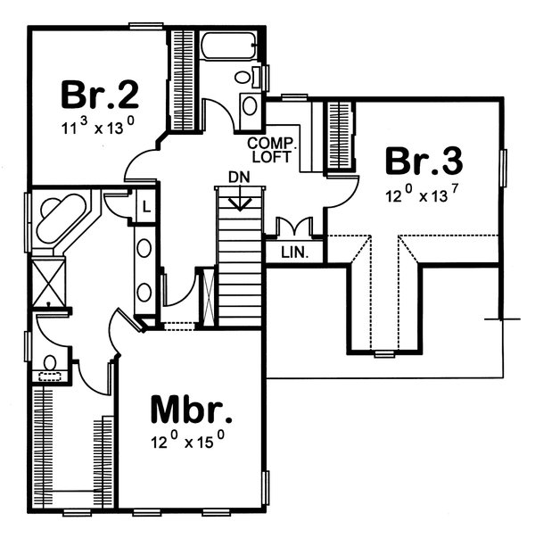 Farmhouse Floor Plan - Other Floor Plan #20-1212