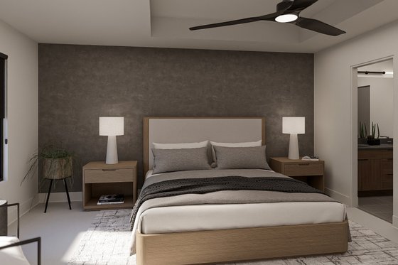 Interior - Master Bedroom for Modern House Plan #455-689 - 3 bed, 2.5 bath