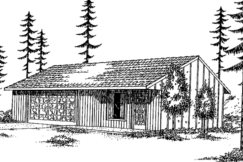 Dream House Plan - Ranch Exterior - Front Elevation Plan #60-673