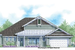 Country Exterior - Front Elevation Plan #938-68