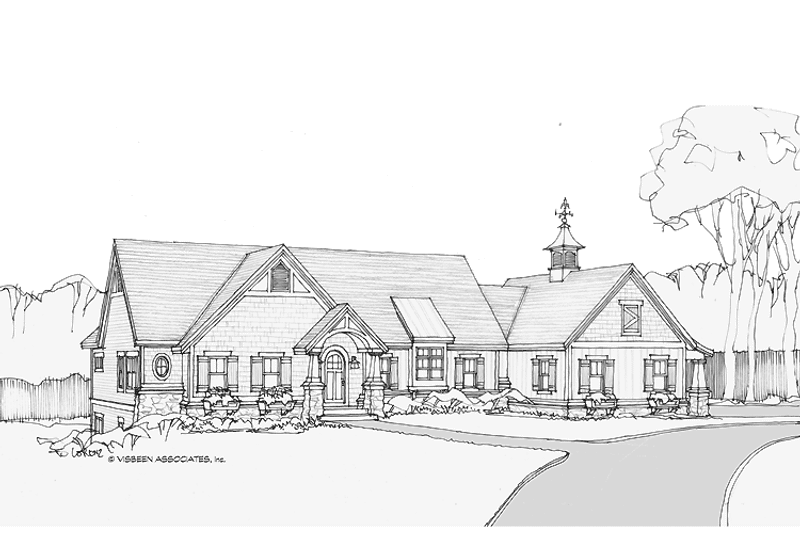 Home Plan - Exterior - Front Elevation 4 for Craftsman House Plan #928-203 - 4 bed, 3 bath