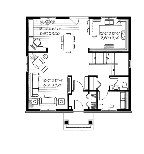 Home Plan - Colonial Floor Plan - Main Floor Plan #23-2415