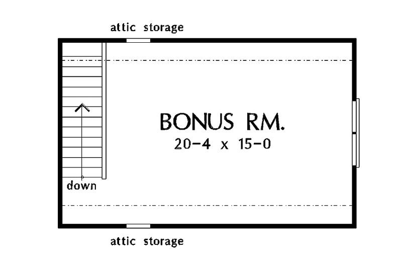 Home Plan - Floor Plan - Other Floor for Classical House Plan #929-417 - 3 bed, 2 bath