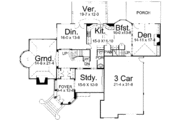 European Style House Plan - 4 Beds 3.5 Baths 3966 Sq/Ft Plan #119-107 