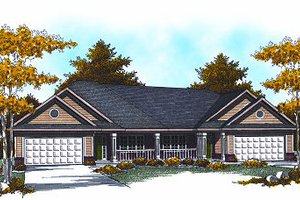 Traditional Exterior - Front Elevation Plan #70-891