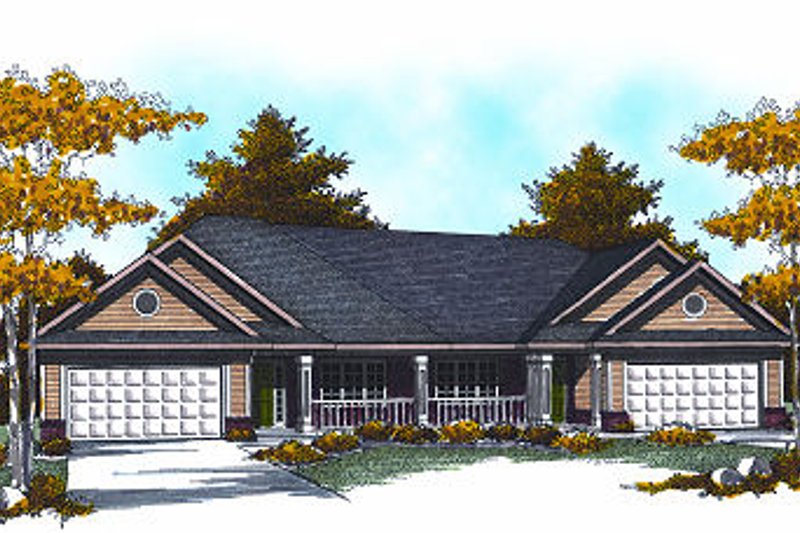 Home Plan - Traditional Exterior - Front Elevation Plan #70-891
