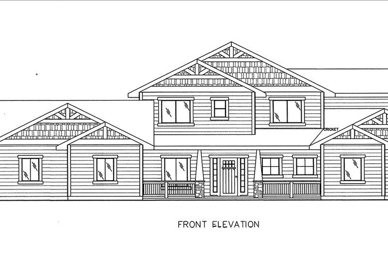 Dream House Plan - Exterior - Front Elevation 3 for Craftsman House Plan #117-879 - 5 bed, 4.5 bath