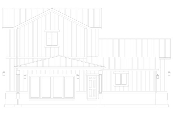 Exterior - Other Elevation 1 for Farmhouse House Plan #1060-118 - 2 bed, 2.5 bath