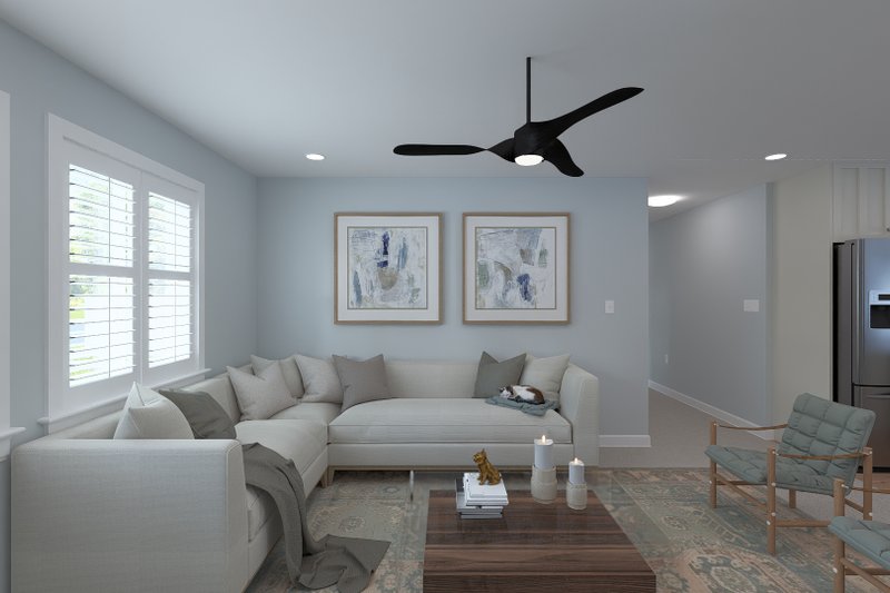 Architectural House Design - Interior - Family Room for Craftsman House Plan #1060-461 - 3 bed, 3 bath