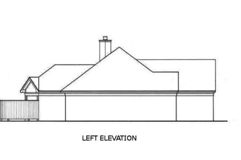 Home Plan - Exterior - Other Elevation for European House Plan #45-245 - 3 bed, 2 bath