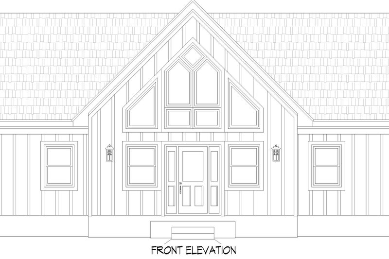 Home Plan - Exterior - Front Elevation 3 for Country House Plan #932-786 - 2 bed, 2 bath