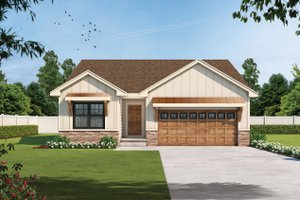 Farmhouse Exterior - Front Elevation Plan #20-2477