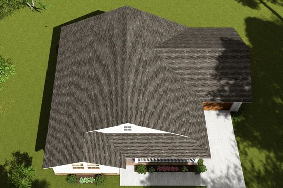 Exterior - Other Elevation 4 for Cottage House Plan #513-2261 - 2 bed, 2 bath
