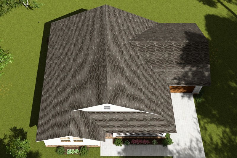 Architectural House Design - Exterior - Other Elevation 4 for Cottage House Plan #513-2261 - 2 bed, 2 bath