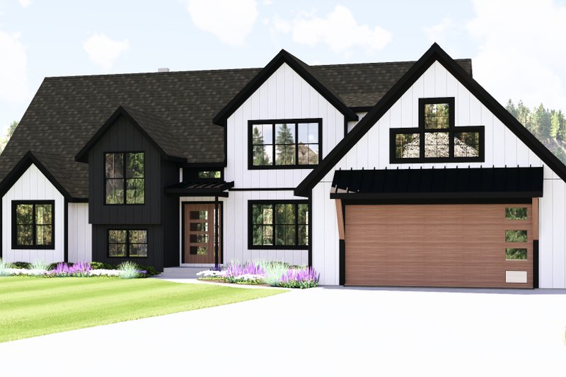 Dream House Plan - Exterior - Front Elevation 2 for Modern House Plan #1064-454 - 3 bed, 2.5 bath