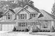 Traditional Style House Plan - 3 Beds 2.5 Baths 2444 Sq/Ft Plan #112-134 