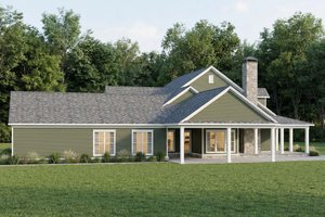 Exterior - Other Elevation 1 for Farmhouse House Plan #923-477 - 3 bed, 2 bath