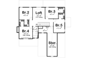 Farmhouse Style House Plan - 5 Beds 2.5 Baths 2645 Sq/Ft Plan #455-679 Floor 