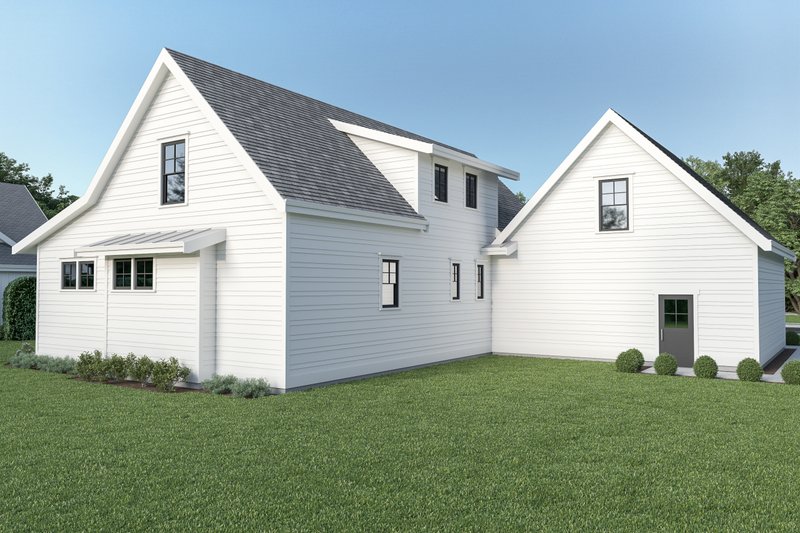 Dream House Plan - Exterior - Rear Elevation 1 for Farmhouse House Plan #1070-87 - 3 bed, 2.5 bath