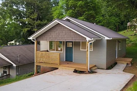 Exterior - Other Elevation for Bungalow House Plan #123-124 - 3 bed, 2 bath