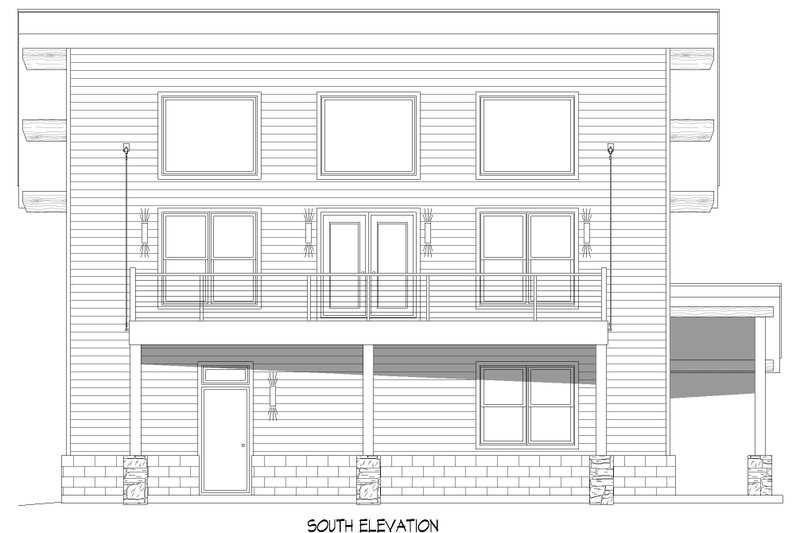 Dream House Plan - Exterior - Other Elevation for Contemporary House Plan #932-556 - 2 bed, 2 bath
