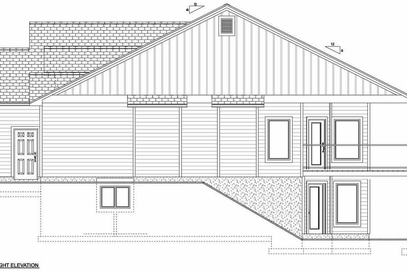 House Blueprint - Exterior - Other Elevation for Traditional House Plan #126-237 - 2 bed, 2 bath