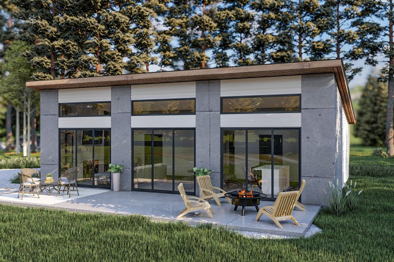 Dream House Plan - Modern Exterior - Front Elevation Plan #455-319