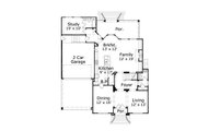 European Style House Plan - 4 Beds 3.5 Baths 3739 Sq/Ft Plan #411-502 