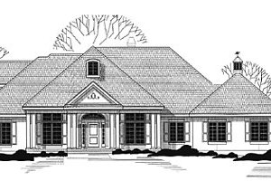 Traditional Exterior - Front Elevation Plan #67-202