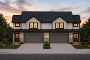 Home Plan - Exterior - Front Elevation for Contemporary House Plan #20-2645 - 3 bed, 2.5 bath