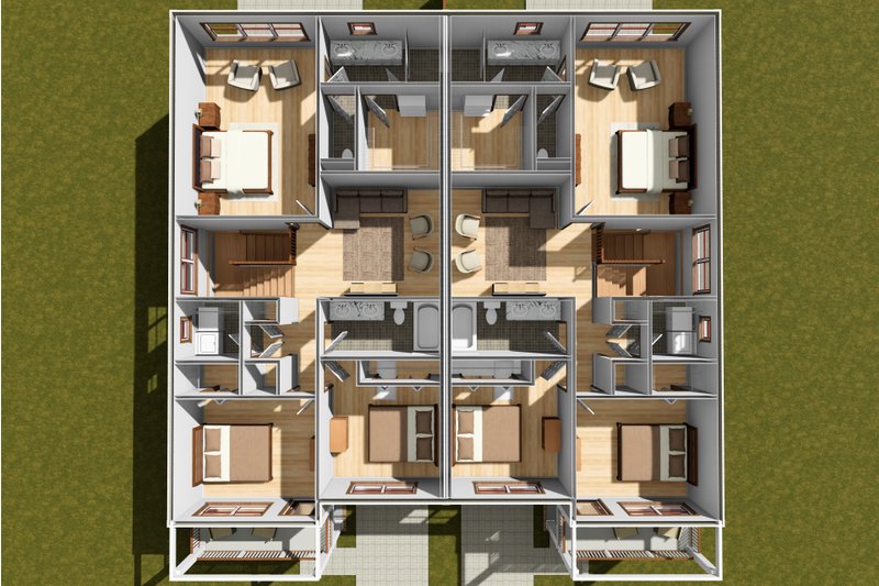 Architectural House Design - Floor Plan - Upper Floor 1 for Cottage House Plan #513-2332 - 3 bed, 2.5 bath